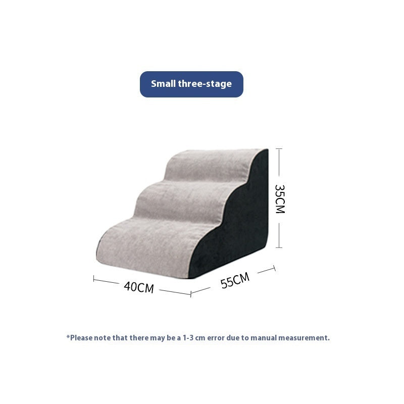 KFX-3761085 Pet Stairs with Multiple Levels and Slope Options for Small Dogs
