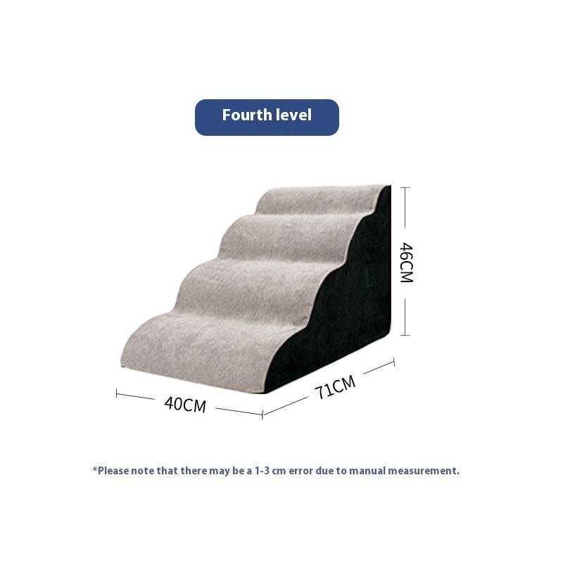 KFX-3761085 Pet Stairs with Multiple Levels and Slope Options for Small Dogs