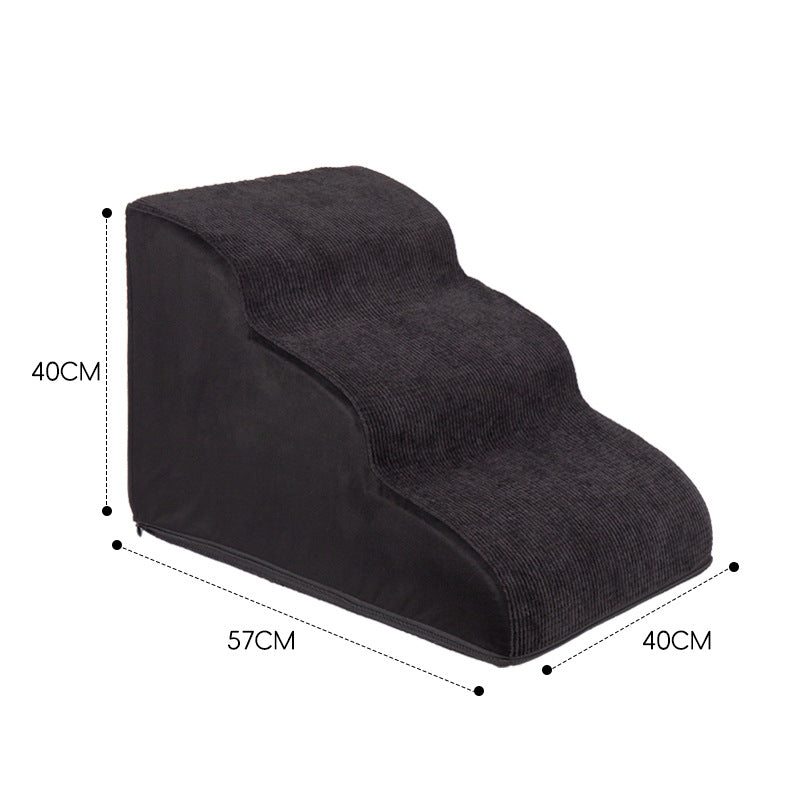 KFX-3761085 Pet Stairs with Multiple Levels and Slope Options for Small Dogs