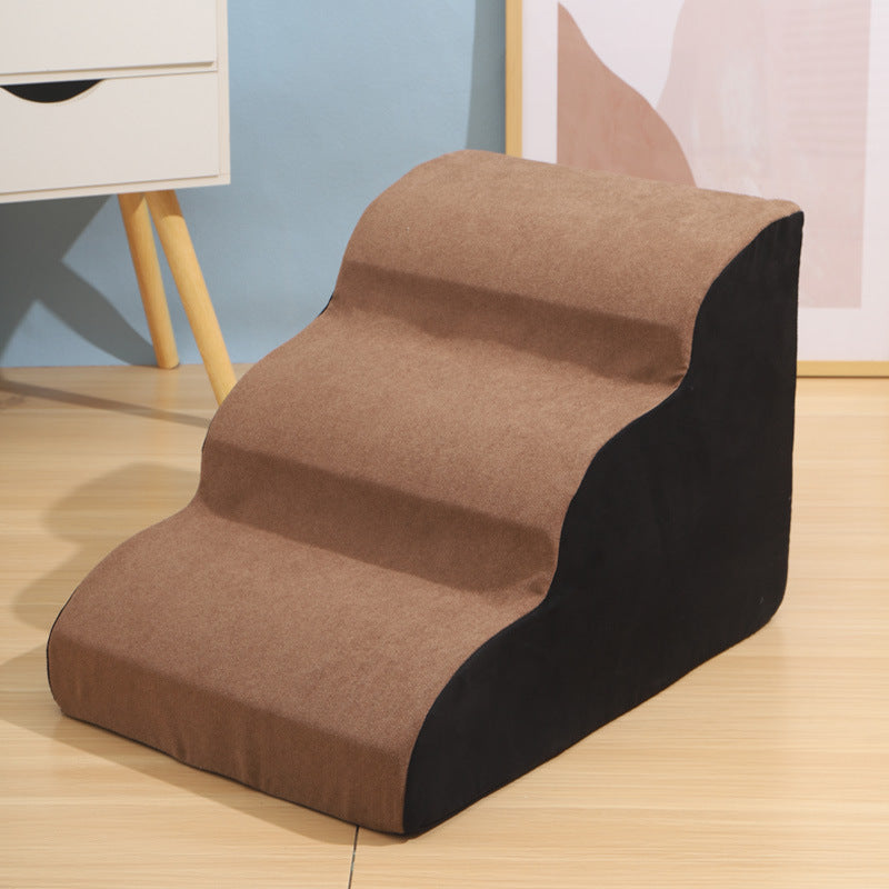 KFX-3761085 Pet Stairs with Multiple Levels and Slope Options for Small Dogs