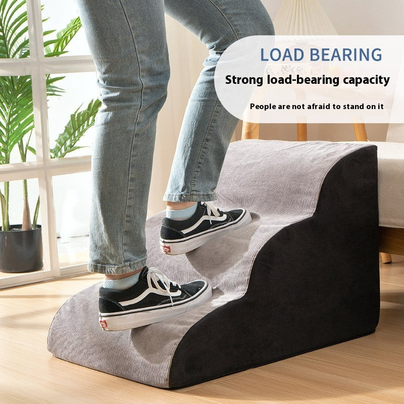KFX-3761085 Pet Stairs with Multiple Levels and Slope Options for Small Dogs