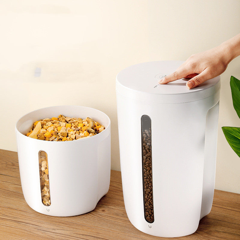 KFX-3761597 Moisture-Proof Pet Food Storage Bucket - Sealed Grain Container, 7L & 12L Capacity