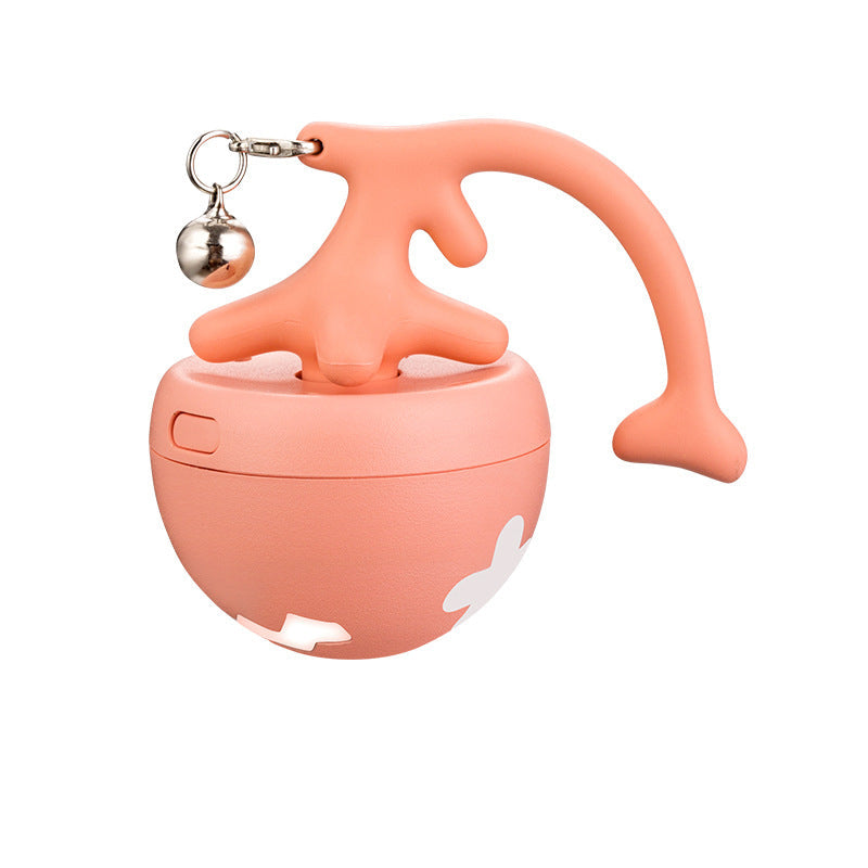 KFX-3765053 Electric USB Cat Teasing Ball with Fish Bone Design for Fun and Relaxation