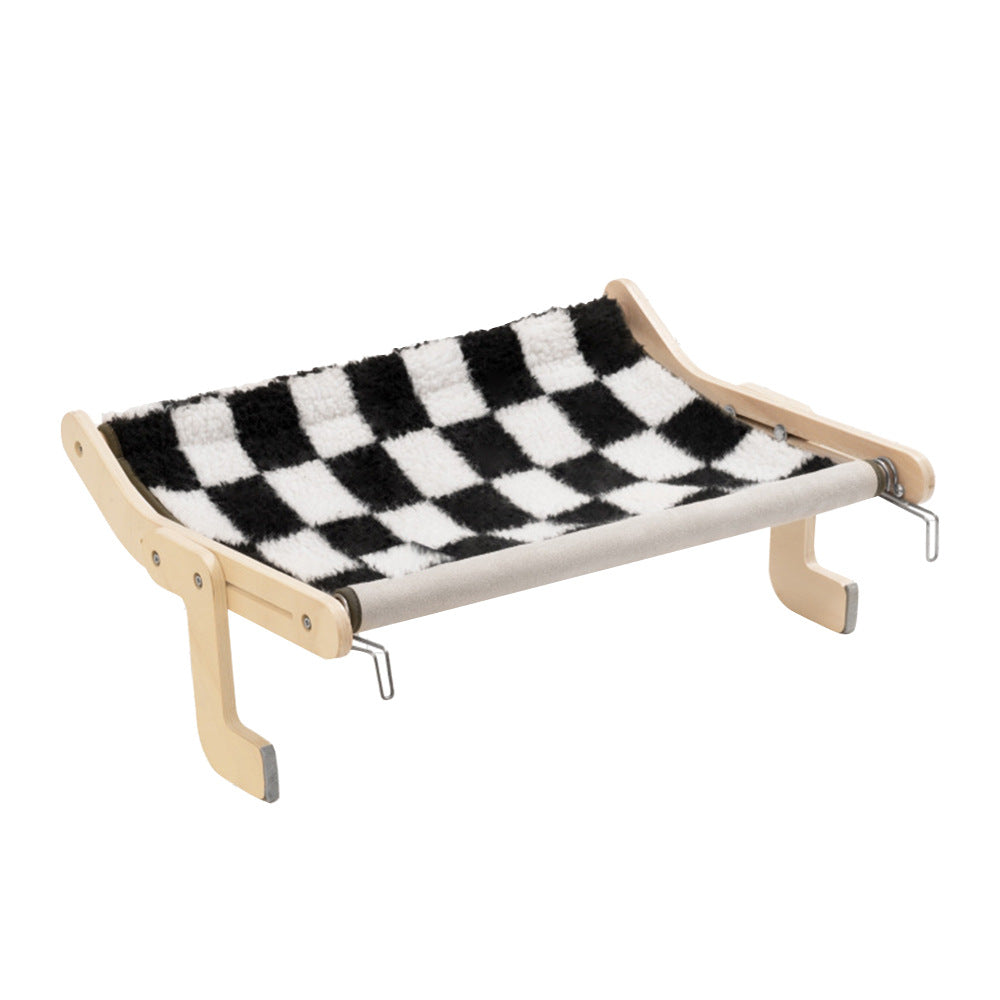 KFX-3765181 Cat Hanging Bed and Climbing Frame - Wooden Pet Bed in Multiple Colors