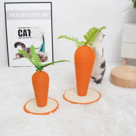 KFX-3766845 Two-Color Sisal Radish Pet Toy - Cotton Rope, Medium & Large Sizes Available