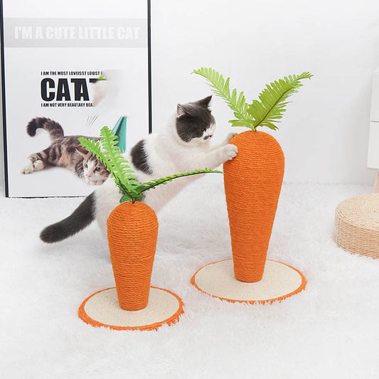KFX-3766845 Two-Color Sisal Radish Pet Toy - Cotton Rope, Medium & Large Sizes Available