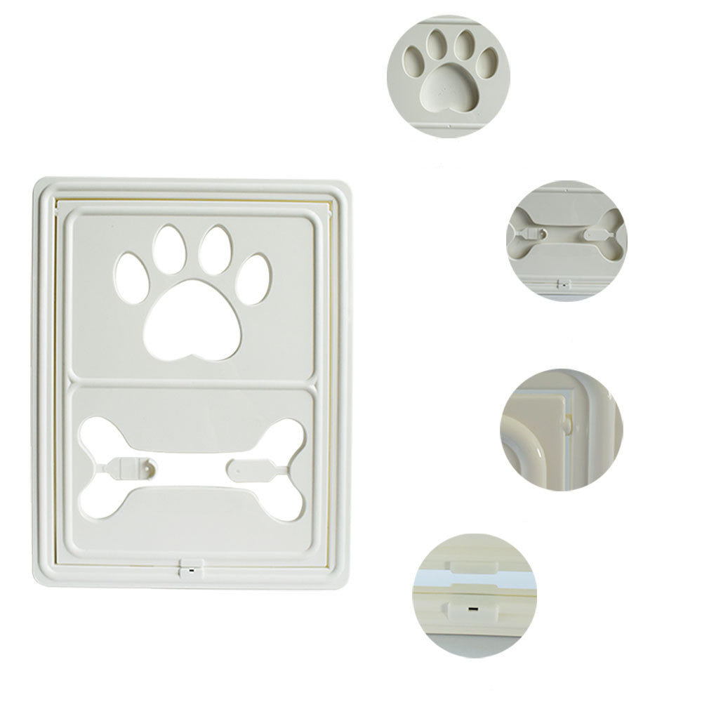 KFX-3769021 Dual-Direction Pet Screen Door with Magnetic Closure – White, Brown, Black Options