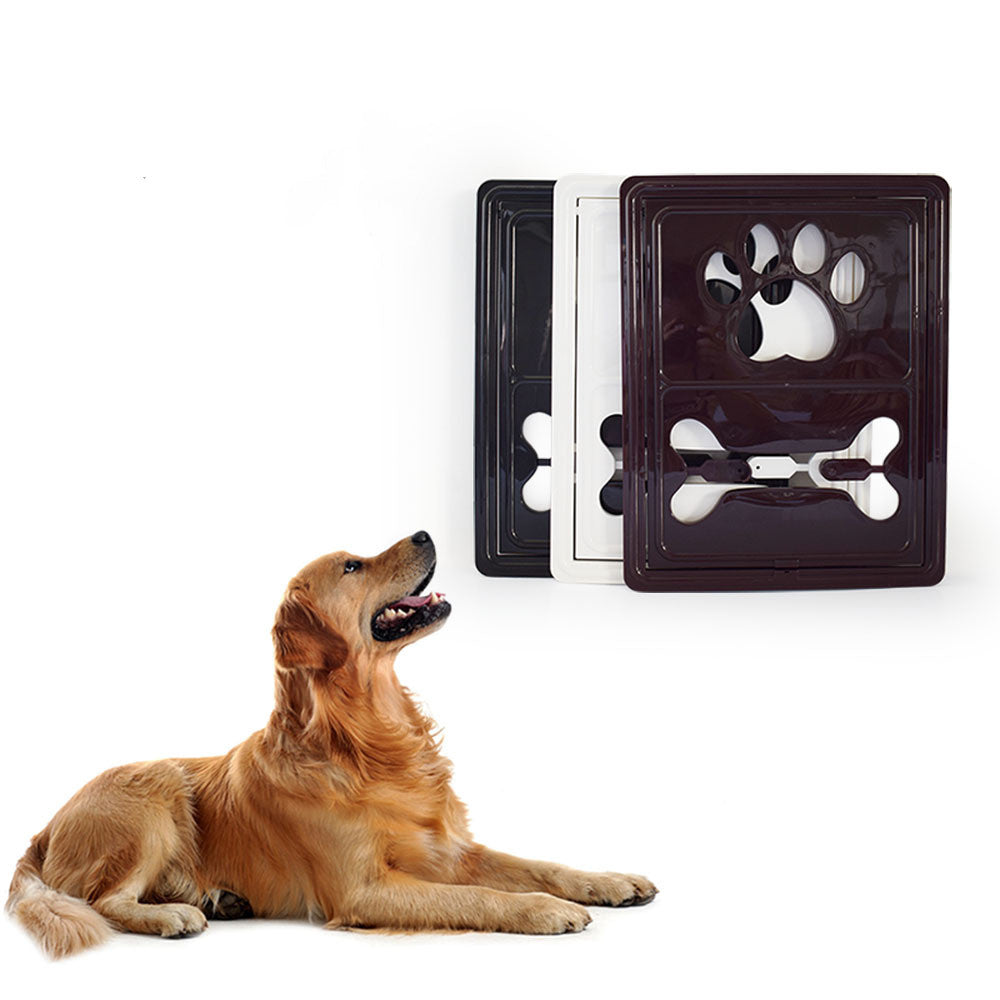 KFX-3769021 Dual-Direction Pet Screen Door with Magnetic Closure – White, Brown, Black Options