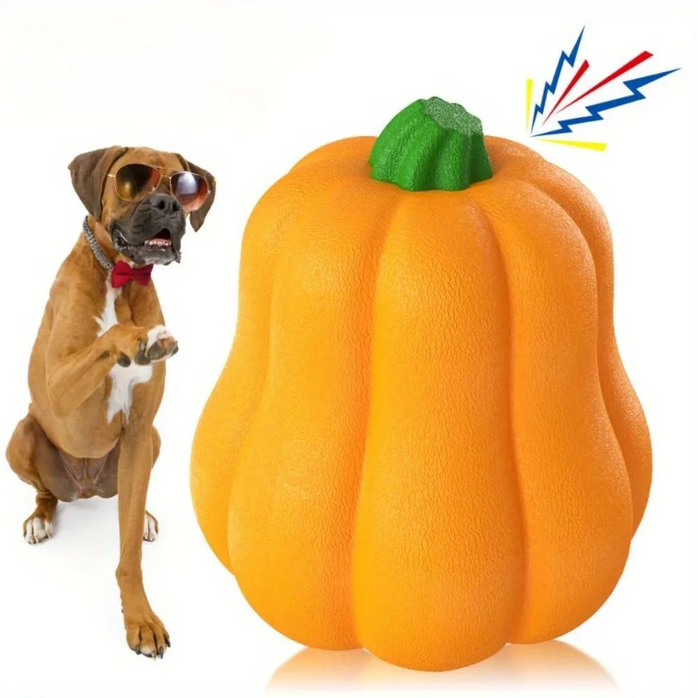 KFX-3771965 Interactive Sound-Activated Dog Toothbrush Ball Toy for Dental Care and Playtime