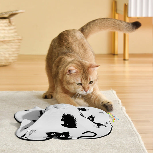KFX-3774141 Interactive Cat Toy with Self-Hi Relief Teaser for Engaging Playtime