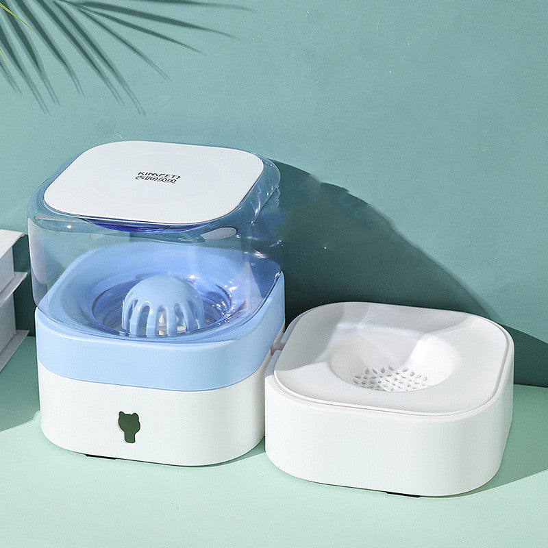 KFX-3775293 Removable and Washable Automatic Pet Feeder with Non-Slip Bowl and Water Feeder