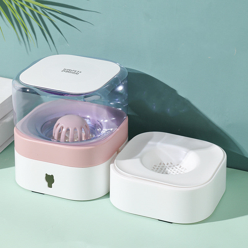 KFX-3775293 Removable and Washable Automatic Pet Feeder with Non-Slip Bowl and Water Feeder
