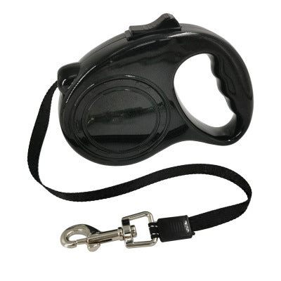 KFX-3778877 Retractable Dog Leash with Bone Print Design - Plastic & Nylon, 3M and 5M Length Options