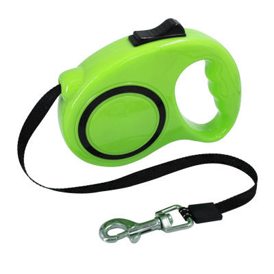 KFX-3778877 Retractable Dog Leash with Bone Print Design - Plastic & Nylon, 3M and 5M Length Options