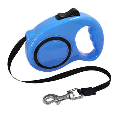 KFX-3778877 Retractable Dog Leash with Bone Print Design - Plastic & Nylon, 3M and 5M Length Options
