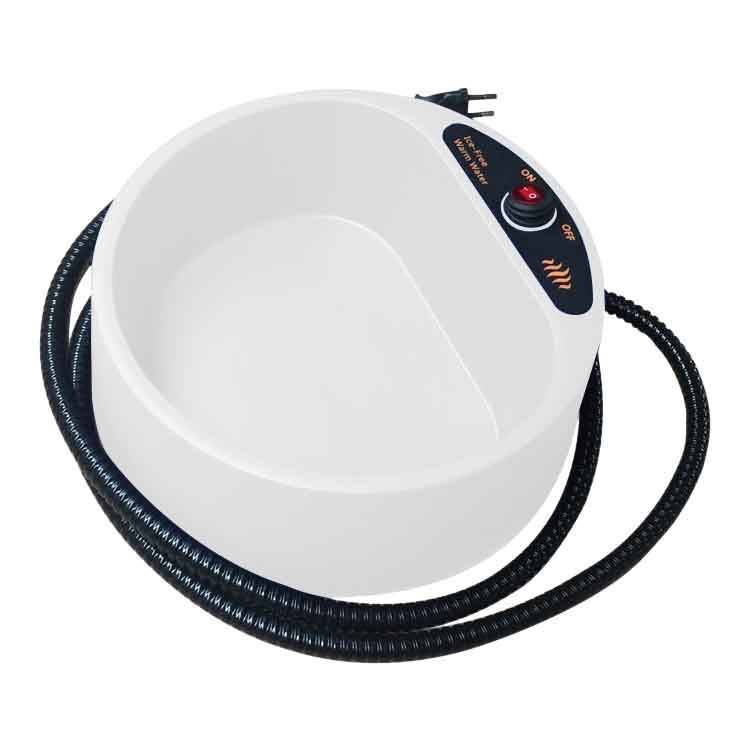 KFX-3779261 Automatic Smart Heating Bowl for Pets - Insulated Design, Available in Army Green, White, and Blue