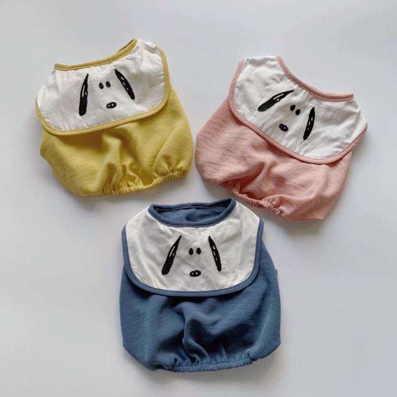 KFX-3779645 Sailor Style Spring and Autumn Dog Clothes in Blue, Pink, and Yellow