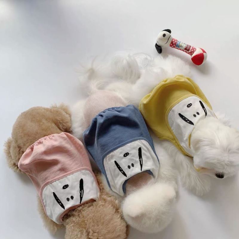 KFX-3779645 Sailor Style Spring and Autumn Dog Clothes in Blue, Pink, and Yellow