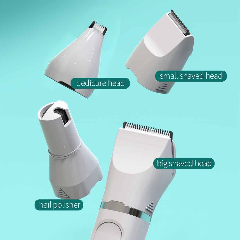 KFX-3780669 Multifunctional 4-in-1 LCD Display Electric Hair Clipper with USB Charging and Long-lasting Battery