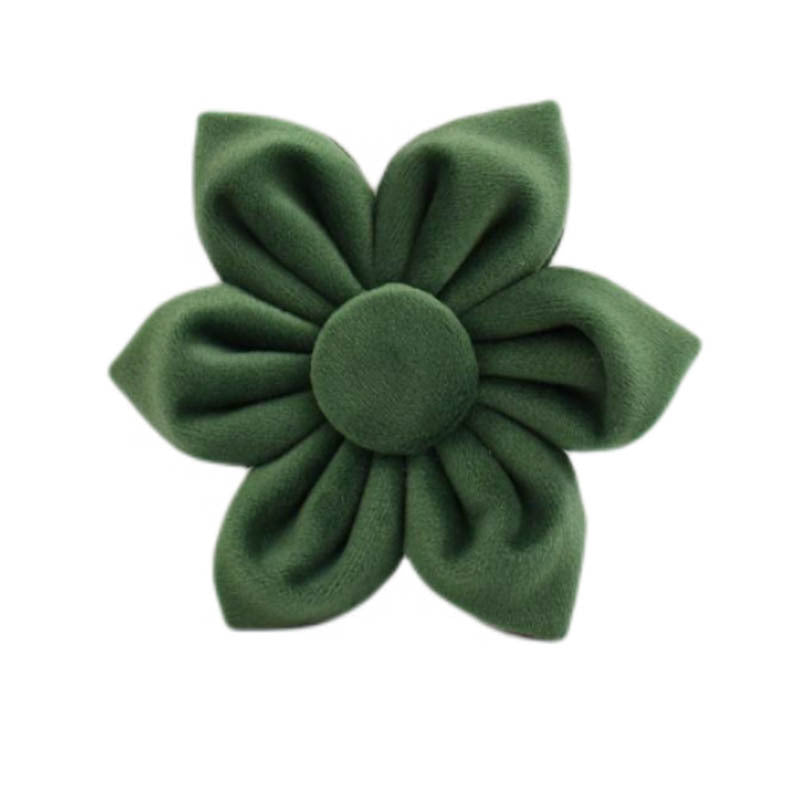 KFX-3786301 Soft Velvet Dog Collar with Accessories - Includes Dog Rope, Bow, Flower, Vest, and Poop Bag