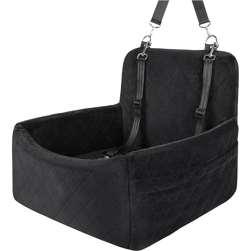 KFX-3786685 Dog Car Seat Safety Mat for Front and Rear Rows in Gray and Black, Holland Velvet Material, 48*48*13CM
