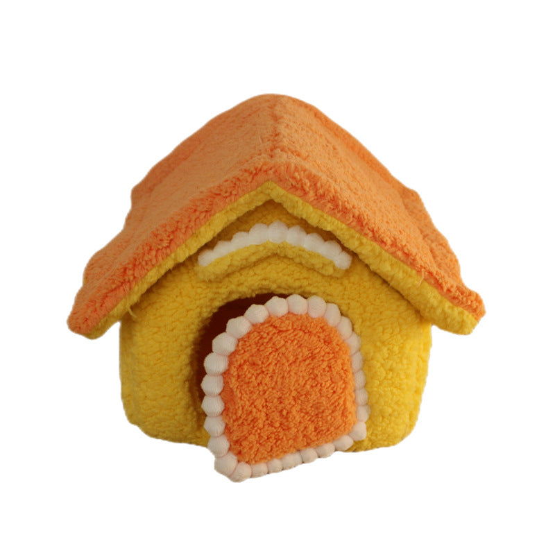 KFX-3788861 Warm Removable Winter Nest Bed for Small Dogs and Cats - Soft Cloth, Universal Size Options