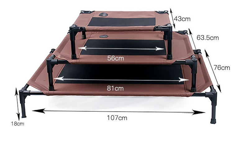 KFX-3789245 Moisture-Proof Removable Washable Oxford Cloth Pet Bed with Metal Frame