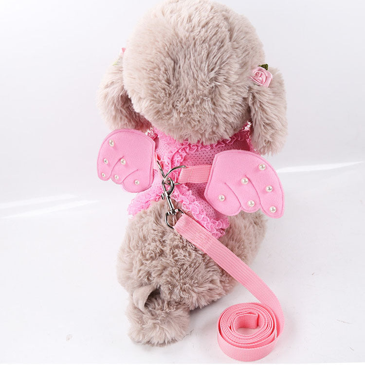 KFX-3790397 Pink Breathable Polyester Traction Belt for Small to Medium Pets (S, M, L)