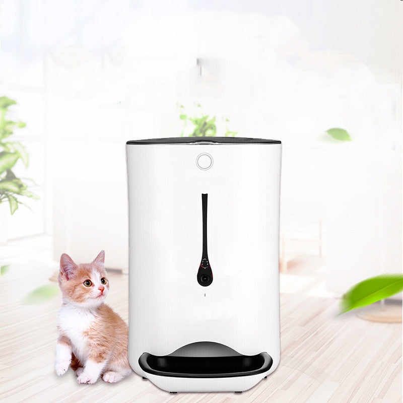 KFX-3790781 Automatic Timed Pet Feeder with Video Capability and 6L Capacity for Dogs and Cats