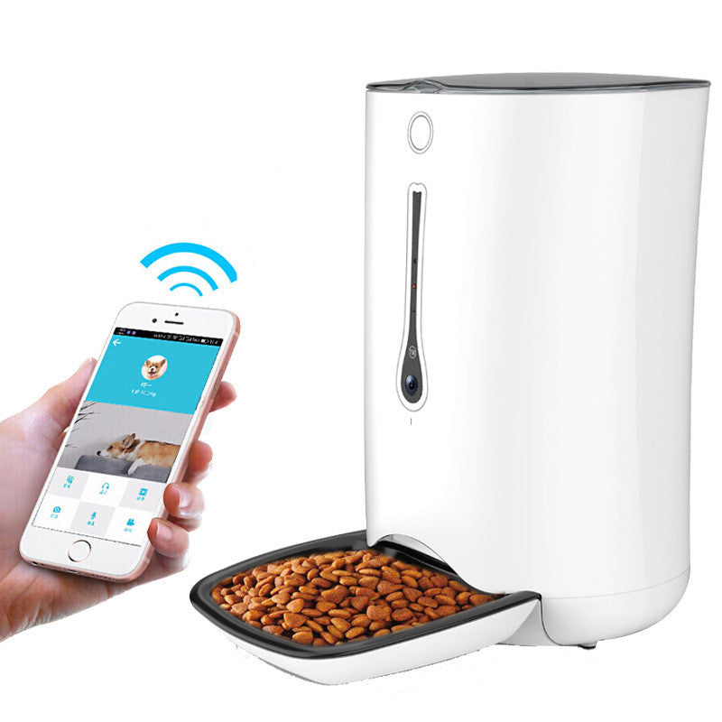 KFX-3790781 Automatic Timed Pet Feeder with Video Capability and 6L Capacity for Dogs and Cats