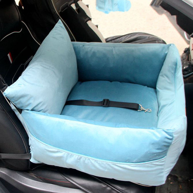 KFX-3792829 Cozy Teddy Car Mat Pet Safety Seat Cushion in Four Colors