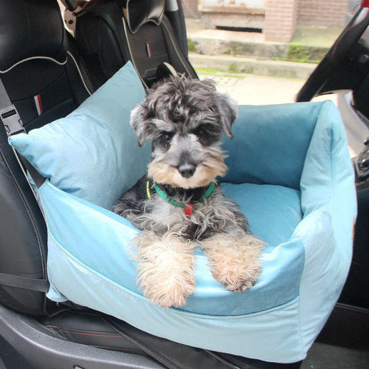KFX-3792829 Cozy Teddy Car Mat Pet Safety Seat Cushion in Four Colors