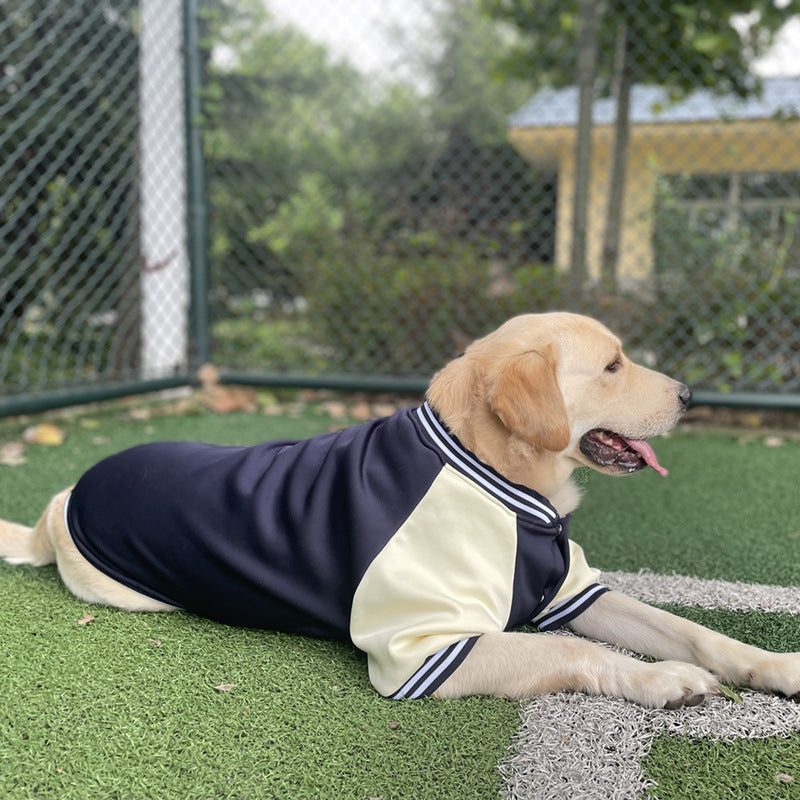 KFX-3792957 Stylish Baseball Uniform Pet Clothing for Medium to Extra-Large Dogs in Wine Red, Blue, and Navy Blue