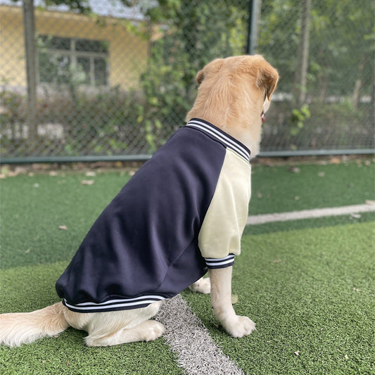 KFX-3792957 Stylish Baseball Uniform Pet Clothing for Medium to Extra-Large Dogs in Wine Red, Blue, and Navy Blue