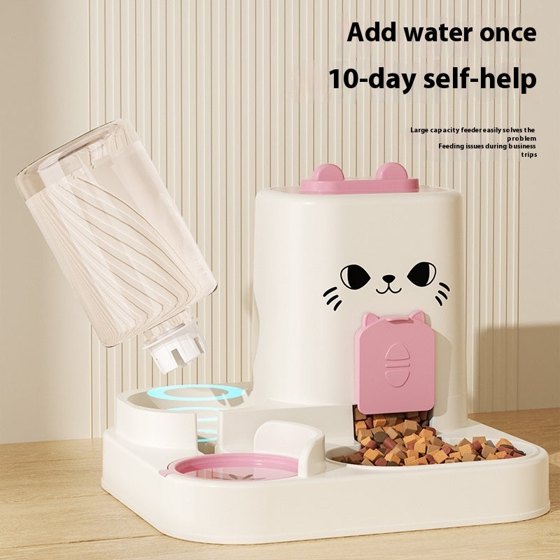 KFX-3794365 Integrated Cat Feeder with Water and Grain Station in Multiple Colors
