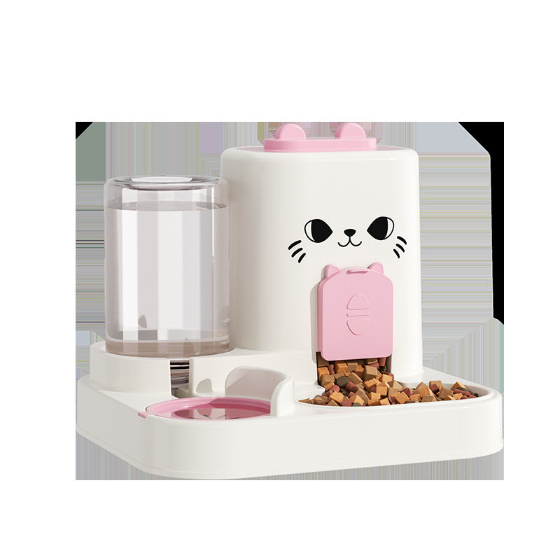 KFX-3794365 Integrated Cat Feeder with Water and Grain Station in Multiple Colors