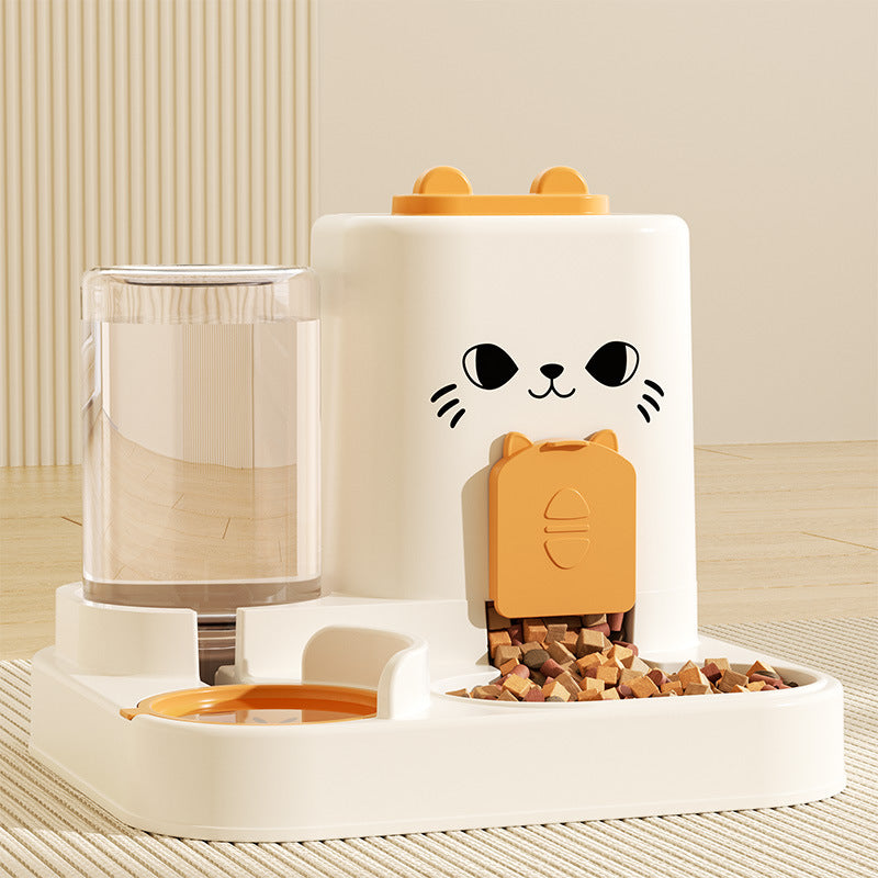 KFX-3794365 Integrated Cat Feeder with Water and Grain Station in Multiple Colors