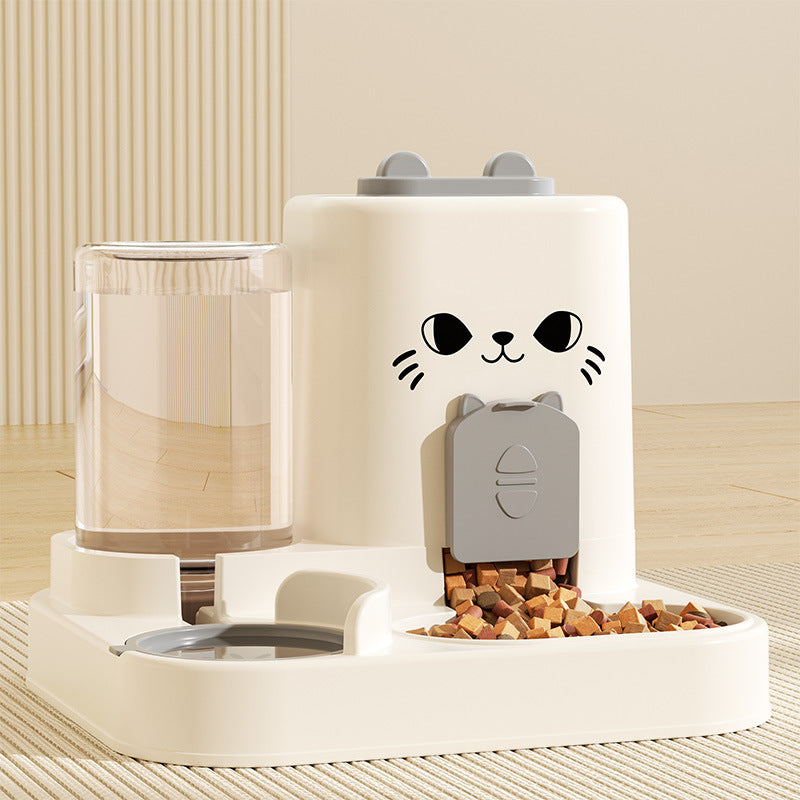 KFX-3794365 Integrated Cat Feeder with Water and Grain Station in Multiple Colors