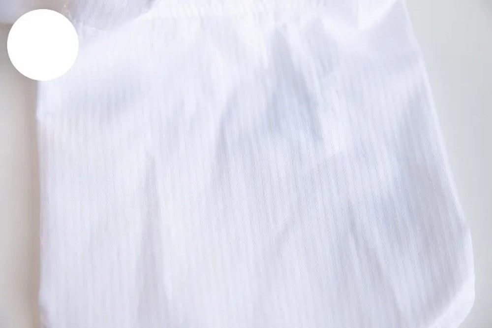 KFX-3796157 Formal Autumn and Winter Shirt for Pets – White Cloth Attire for Dogs and Cats in Various Sizes