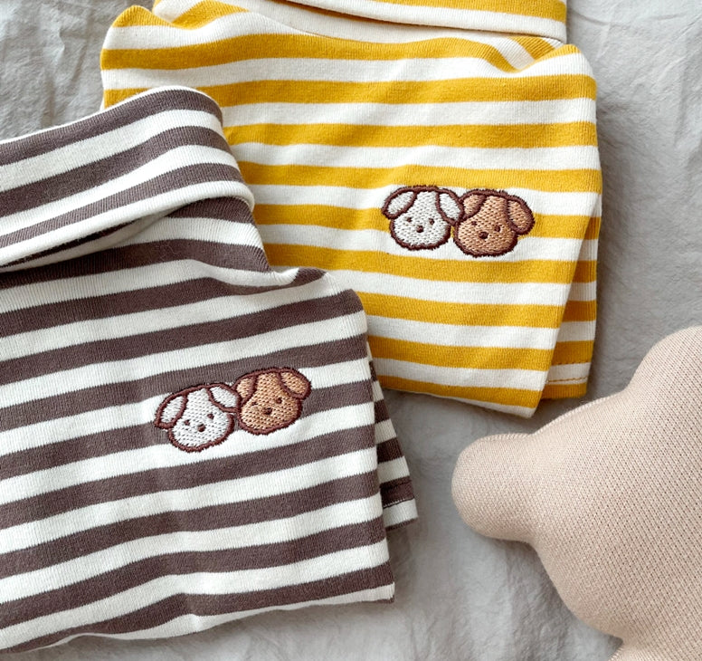 KFX-3796925 Lightweight Casual Dog Apparel in Coffee Bar Yellow - XS to XL Sizes Available