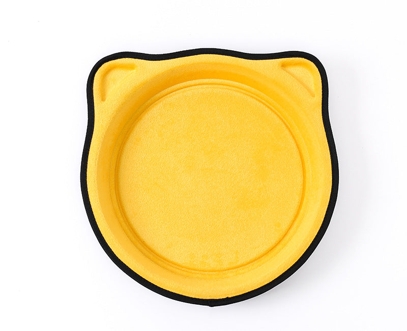 KFX-3797949 Sucker Window Sill Nest Round Cat Bed - Soft Short Plush Pet Nest for Cats