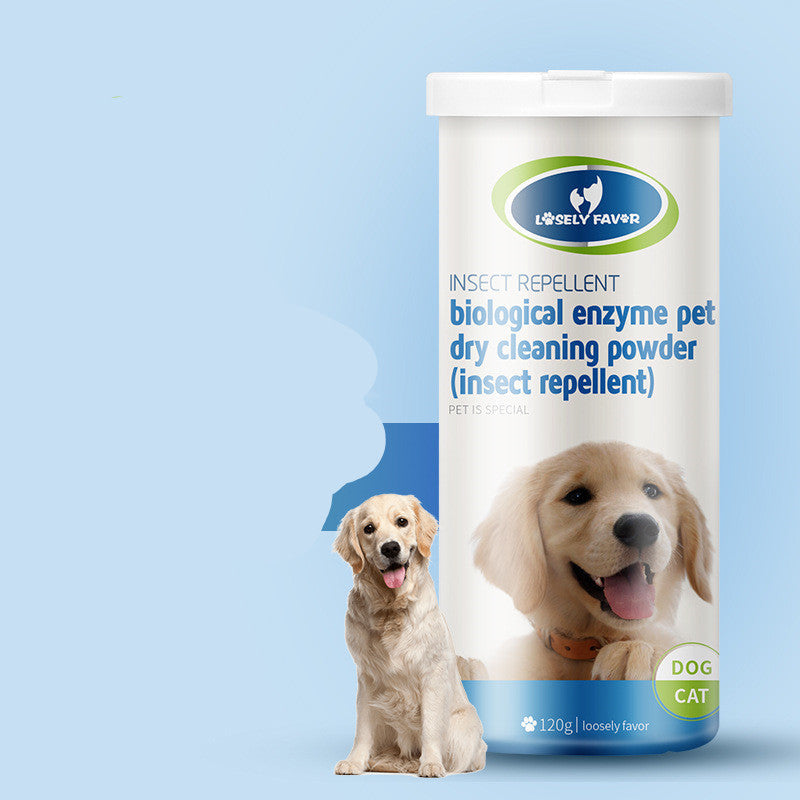 KFX-3798205 Pet Dry Cleaning Powder for Cats and Dogs - Cleansing, Nourishing, and Brightening Formula with Natural Ingredients