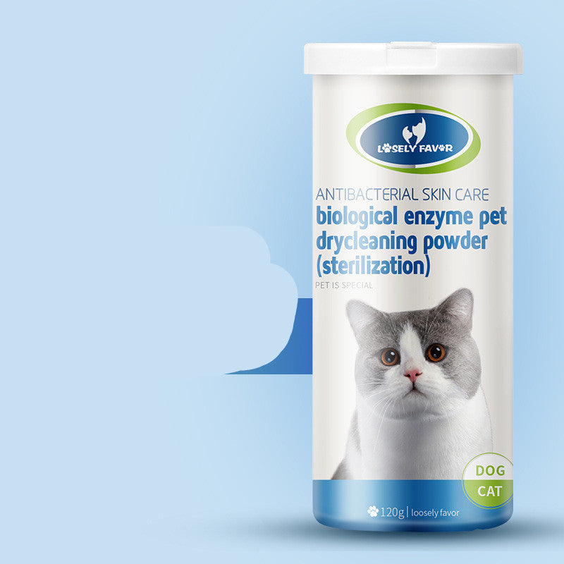 KFX-3798205 Pet Dry Cleaning Powder for Cats and Dogs - Cleansing, Nourishing, and Brightening Formula with Natural Ingredients