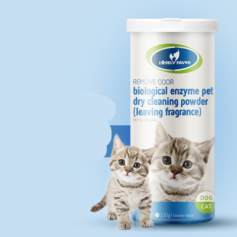 KFX-3798205 Pet Dry Cleaning Powder for Cats and Dogs - Cleansing, Nourishing, and Brightening Formula with Natural Ingredients