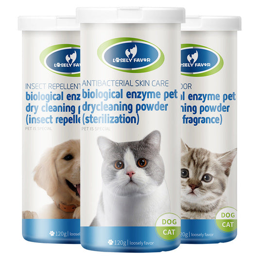 KFX-3798205 Pet Dry Cleaning Powder for Cats and Dogs - Cleansing, Nourishing, and Brightening Formula with Natural Ingredients