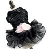 KFX-3798717 Elegant Pet Wedding Dress in Black, Gray or Gold – Sizes XS to XL, Made of Polyester