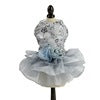 KFX-3798717 Elegant Pet Wedding Dress in Black, Gray or Gold – Sizes XS to XL, Made of Polyester