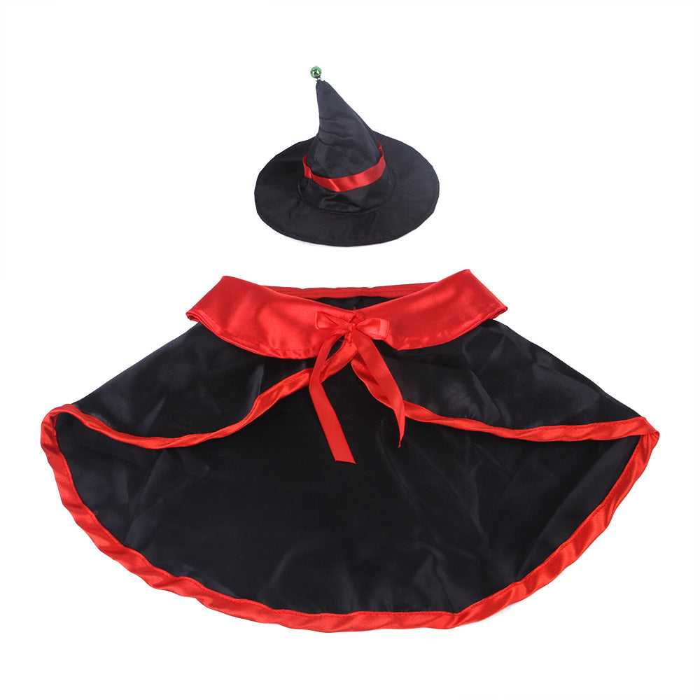 KFX-3800509 British Style Halloween Cloak Suit for Pet Dogs, with Adjustable Size and Hat
