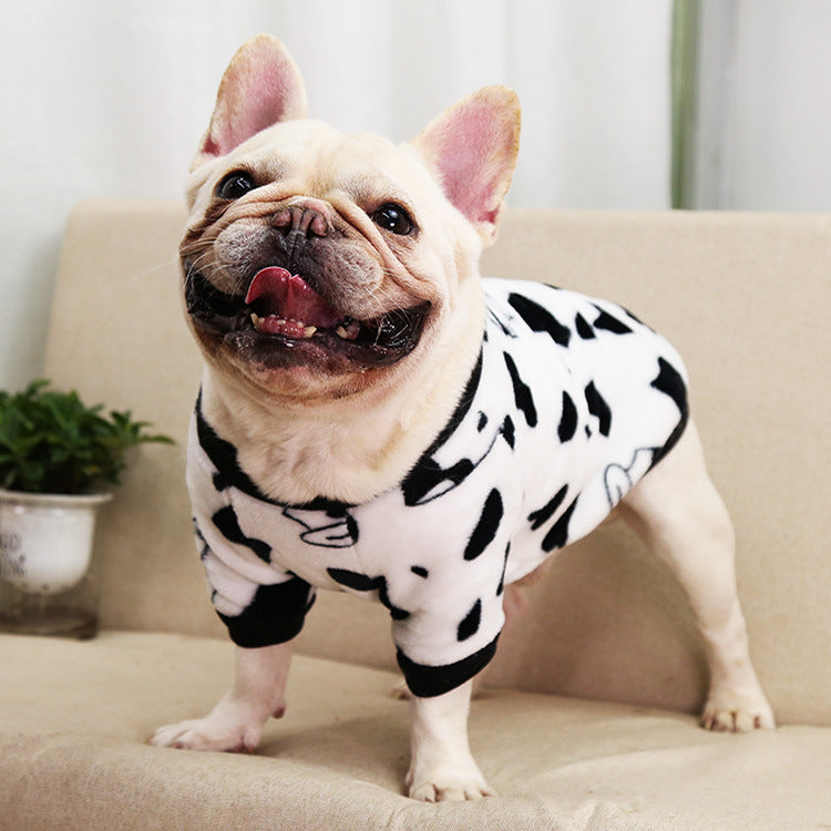 KFX-3802941 Cozy Coral Fleece Autumn and Winter Pajamas Jacket for Pets