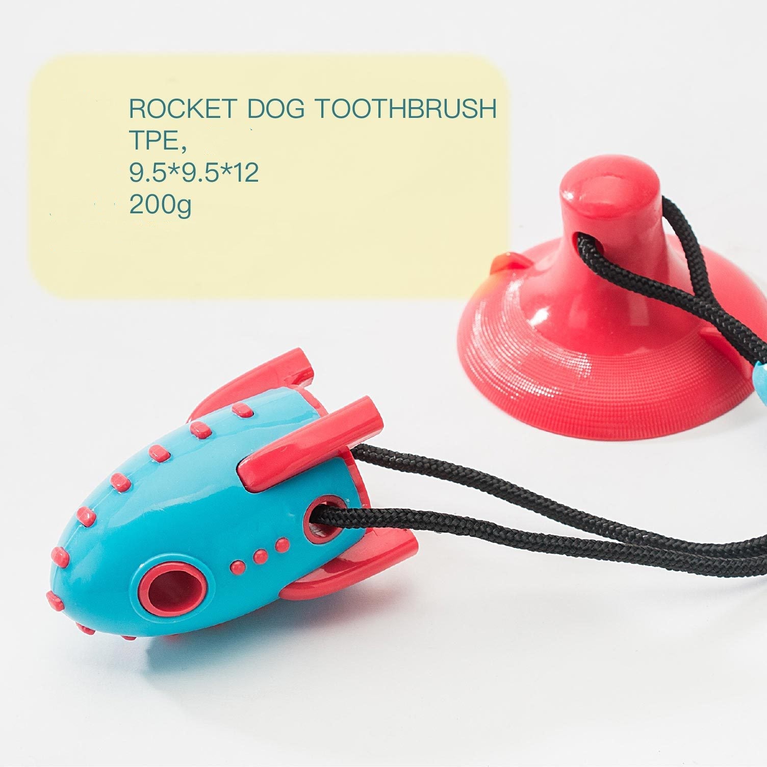 KFX-3806909 Bite-Resistant Silica Gel Dog Toy with Food-Dispensing Feature
